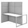 Easy Office Rectangle 2 Person Cubicle with Cable Management
