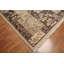 Tapis de zone en laine beige/gris 7 pi x 10' à la main one-of-kind noué la Cothran