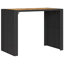 Lesbury Garden Bar Table with Acacia Wood Top Poly Rattan-730323645-730323644
