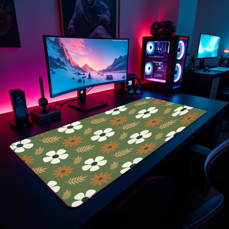 Polyester Desk Pad, 14.4x12.1