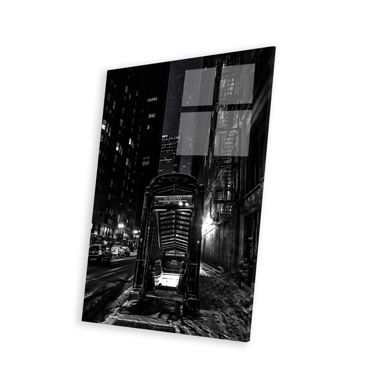 Impression de métro sur verre acrylique