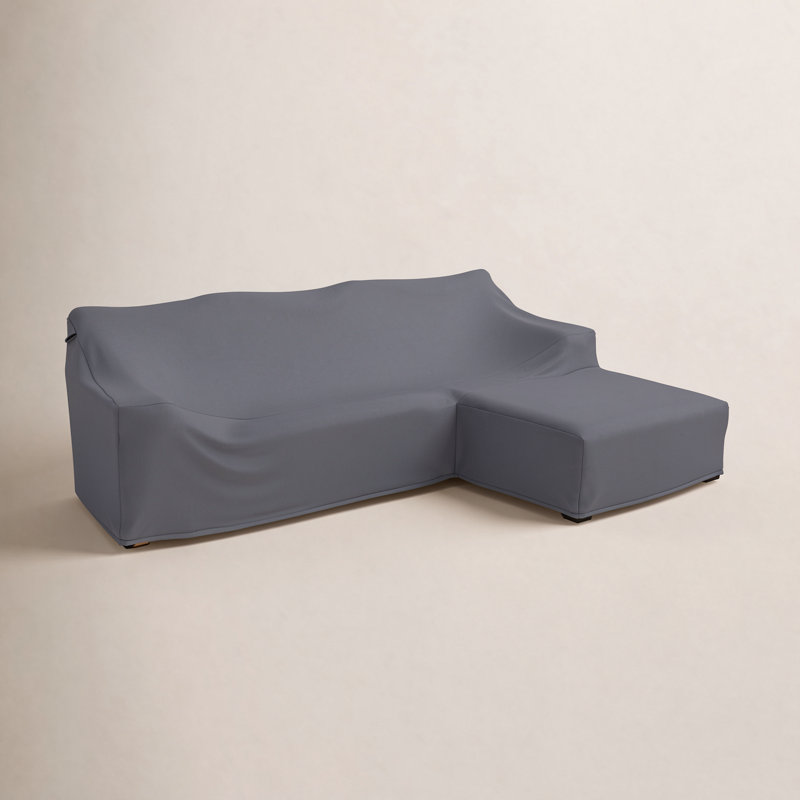 Housse pour canapé modulaire d'extérieur en L 99,7 po Maddie