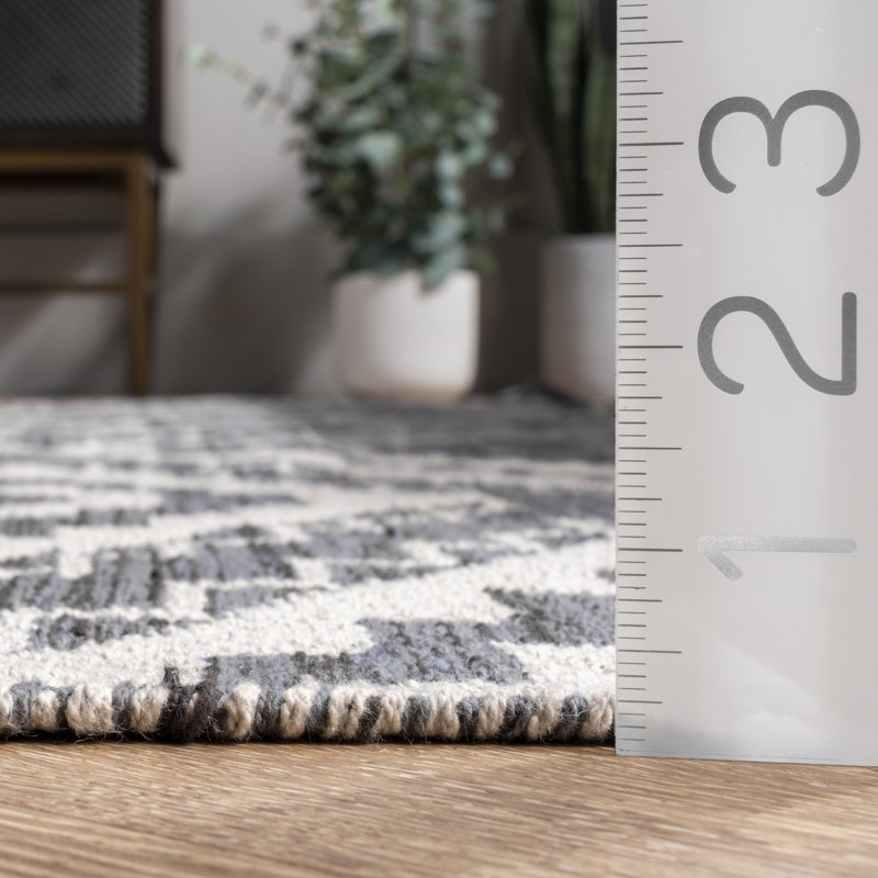 Kleiber Cotton Geometric Indoor Rug, Rectangle 5' x 8'