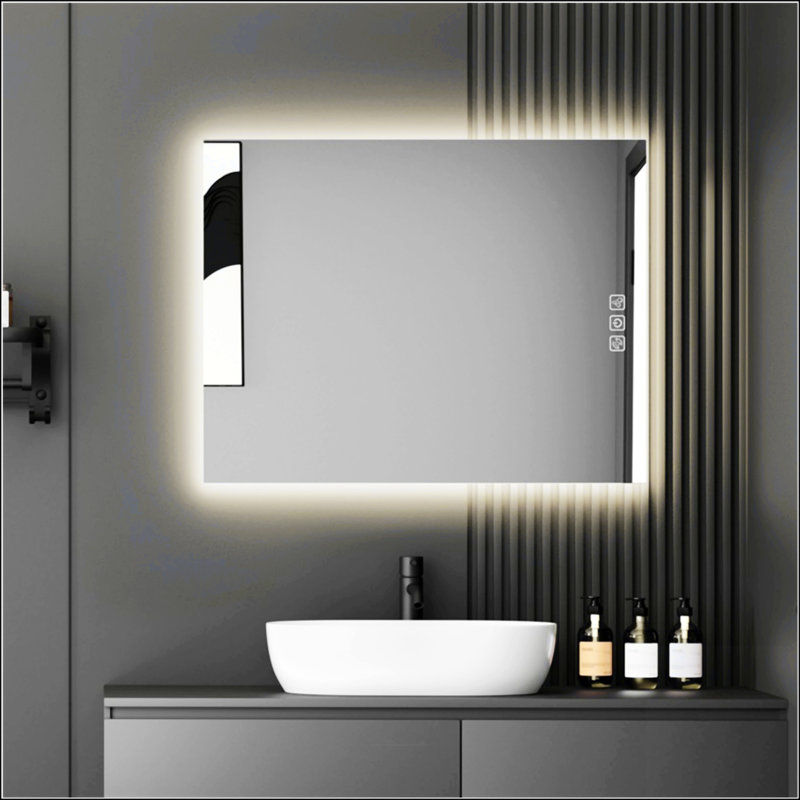 Miroir de salle de bain à DEL avec des caractéristiques supérieures pour une expérience de salle de bain luxueuse et fonctionnelle