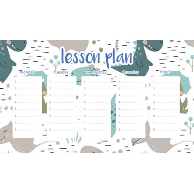 Magnetic Lesson Plan Minimalist Dinosaurs
