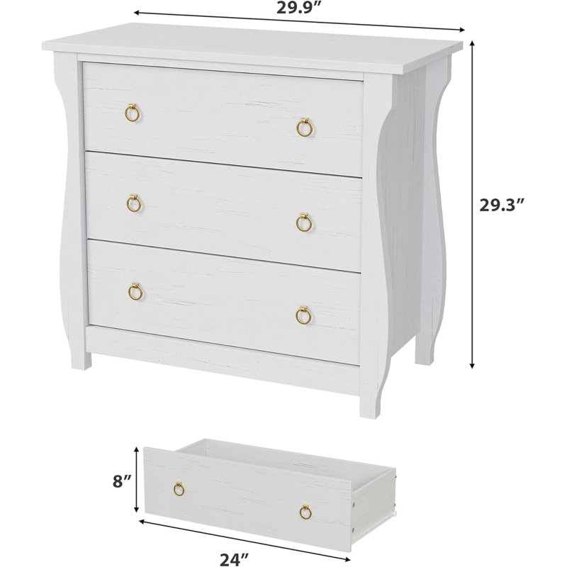 3 Drawer Storage Drawer