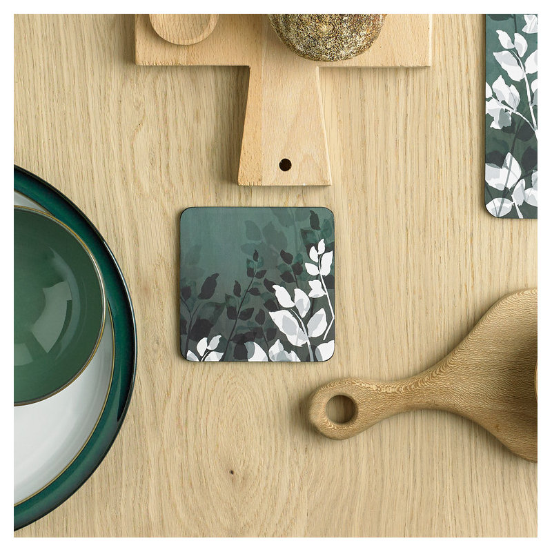Denby Green Foliage Coasters