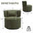 Narissa Swivel Accent Chair with Throw Pillow -72785260