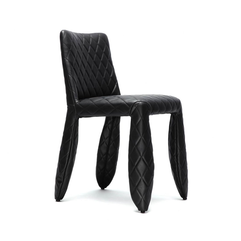 Monster Side Chair, No Face Faux Leather