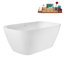 Baignoire autoportante de 63 po avec drain interne Streamline-101412843