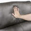  Chaise berçante inclinable en microfibre polie transitionnelle de 38 po Niosha-614668776