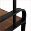 Portemanteaux, portemanteau brun rustique 4-en-1 avec banc à chaussures, 9 crochets, tringle suspendue, 13,8 x 25,2 x 72,8 po | Brun | Bois aggloméré + métal