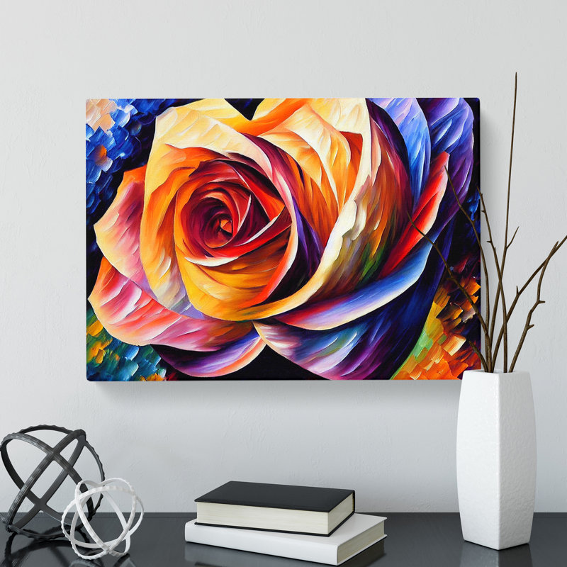 Rose Painting Vol.2 - Wrapped Canvas, 40cm H x 60cm W x 3cm D