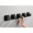 3/4" Cast Metal Shower Valve - Adjustable Brass Handle Matt Black 3.54 In. X 2.22 In Corrosion Resistance