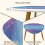 Ensemble de 2 tables basses gigognes Triangle