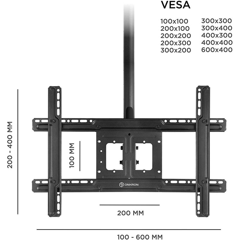 ONKRON Single Screen Ceiling Mount