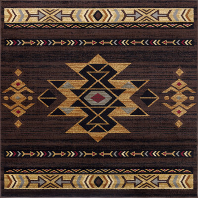 5'3" X 7'3" Southwest Area Rug