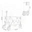 Wagon pliable pliable avec capacité de 480 lb, roues tout-terrain et plusieurs compartiments de rangement pour une utilisation polyvalente