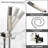 High Pressure Rainfall Shower System With Handheld Combo, Wall Mounted Shower Faucet Set With Rough-In Valve And Trim Kit, Cupc Certified For Water Hammer Prevention-114406167