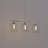 Alorie 3 - Light Brushed Nickel Kitchen Island Pendant with Glass Shade