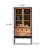 Simple Do Old  Wooden Black Bookcase