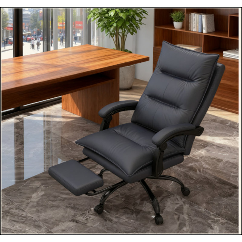 Fauteuil inclinable haut de gamme avec repose-pieds réglable - Un savoir-faire de luxe pour les professionnels à la recherche de confort toute la journée