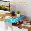 Electric Standing Desk Frame with LED Display Memory Positions for 40”-48” Desktop White-1101692609