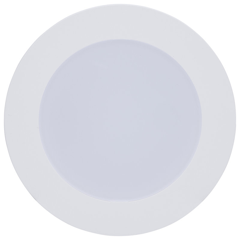 8W 4 Inch LED Downlight Retrofit 27K/30K/35K/40K/50K CCT Selectable Flat Wafer Round