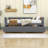 Twin Upholstered Daybed with Backrest and Drawers-365920224