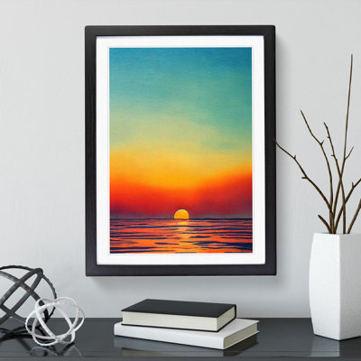 XV1022-5161X Ocean Sunset No.5 - Single Picture Frame Print