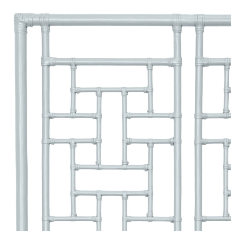 Ohana Rattan Open-Frame Headboard, King, Light Blue