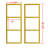 Kero 3 Layer Ceiling Mount Shelf Bracket