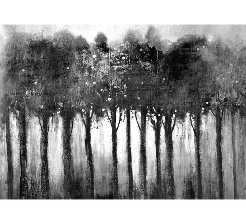 Monochrome Trees - Black Trees Canvas for Home Decor