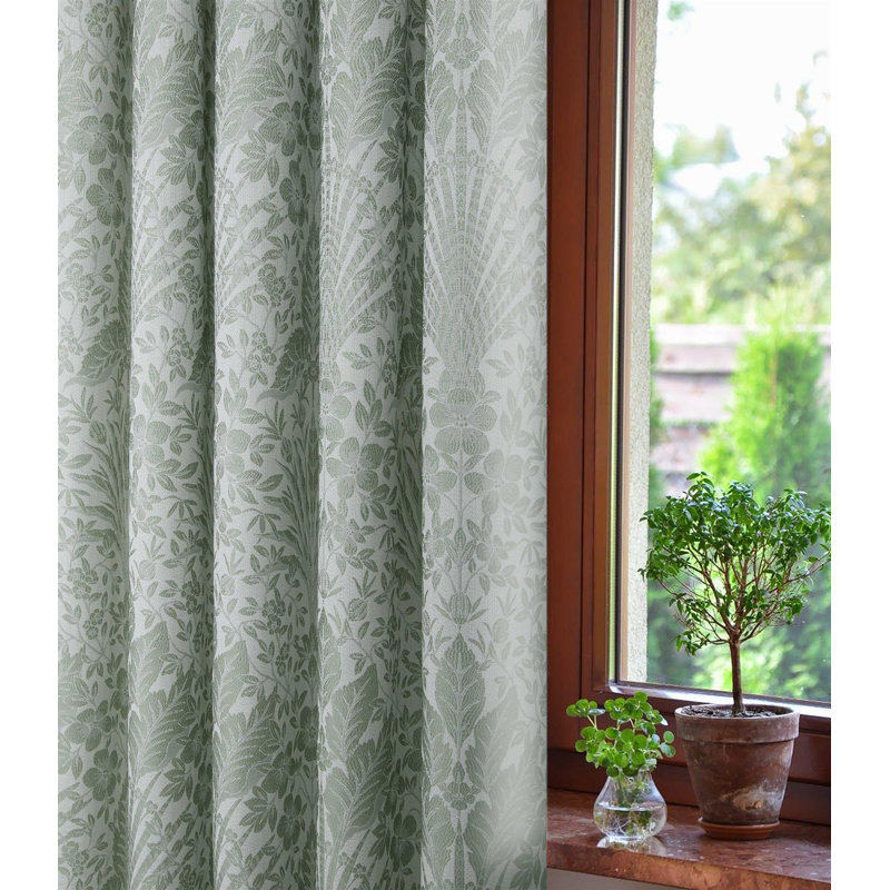 Emily-Jane Room Darkening Curtain, 117 x 183cm, Sage