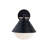 Fusion-Ravelle Outdoor Wall Sconce-Matte Black w/ Brass Ring-Opal Glass Shade-100943197