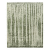 Rug & Kilim’S Modern Rug With Green Abstract Patterns