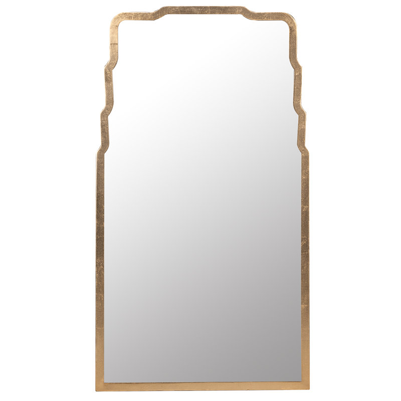 Landen Scalloped Mirror, Gold