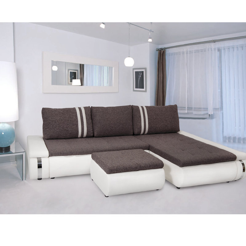 Upholstered L-Shaped Sectional, Right Hand Facing