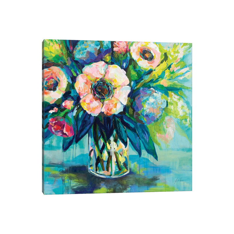 Vibrance by Jeanette Vertentes - Wrapped Canvas Painting, 45.72 cm H x 45.72 cm W