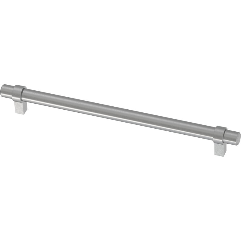 Simple Wrapped Bar Cabinet Drawer Pull, 5 3/50" Centre to Centre, Stainless Steel