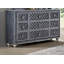 Commode 1 tiroir 9 pièces avec plateau en verre trempé 1pc