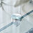 31.4 Inch Modern Two-Tier Square Coffee Table - An Elegant Combination of Clear Glass and Marble Pattern Sticker.It can be used as a coffee table,a side table or a display stand-1926981804