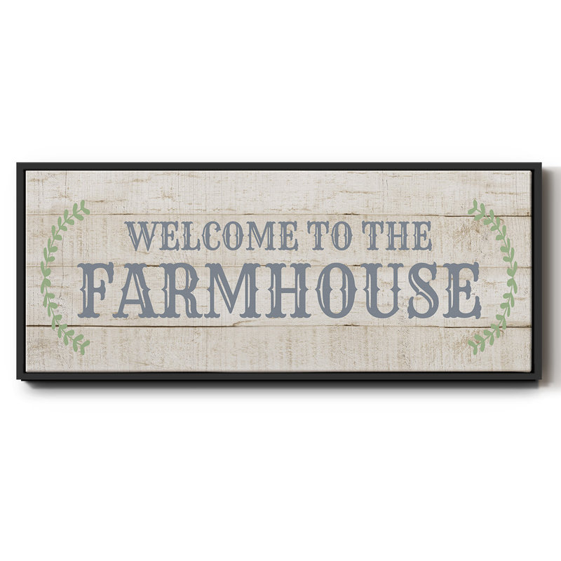 Welcome to the Farmhouse - Toile encadrée