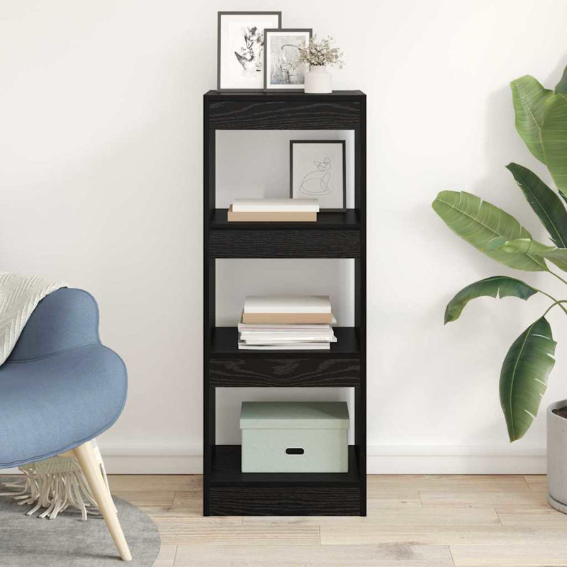 Standard Bookcase, (3 Shelves) 103cm H x 30cm W x 40cm D, Black