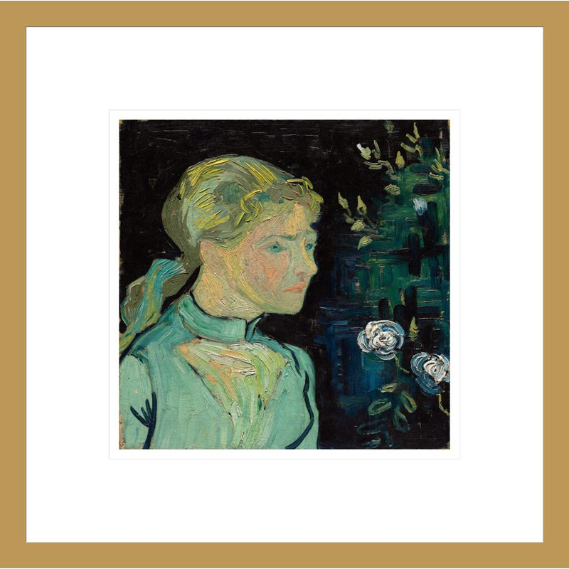 Adeline Ravoux par Vincent van Gogh, impression giclée encadrée, H 13,75 po x l 13,78 po