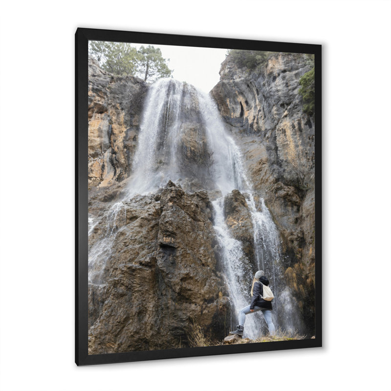 Mountain Trails Harmony IV sur toile, Cadre photo noir, H 32 po x l 24 po x P 1 po