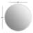 Verdera 24 in Round Framed Medicine Cabinet, Surface Mount or Recessed-95531686