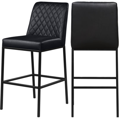 Bassick Upholstered Counter Stool with Metal Frame