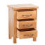 Ensemble de tables de bout 3 tiroirs en bois massif Poudre