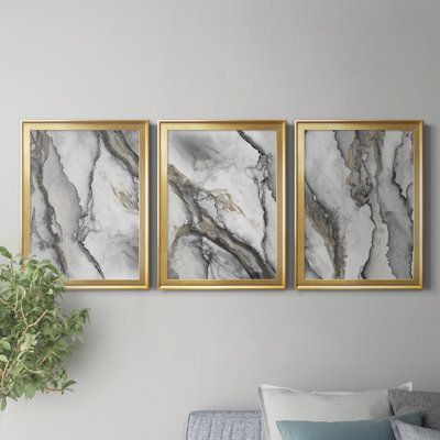 «Abstract Ink Fantasy I», reproduction encadrée de qualité supérieure - prête à être accrochée